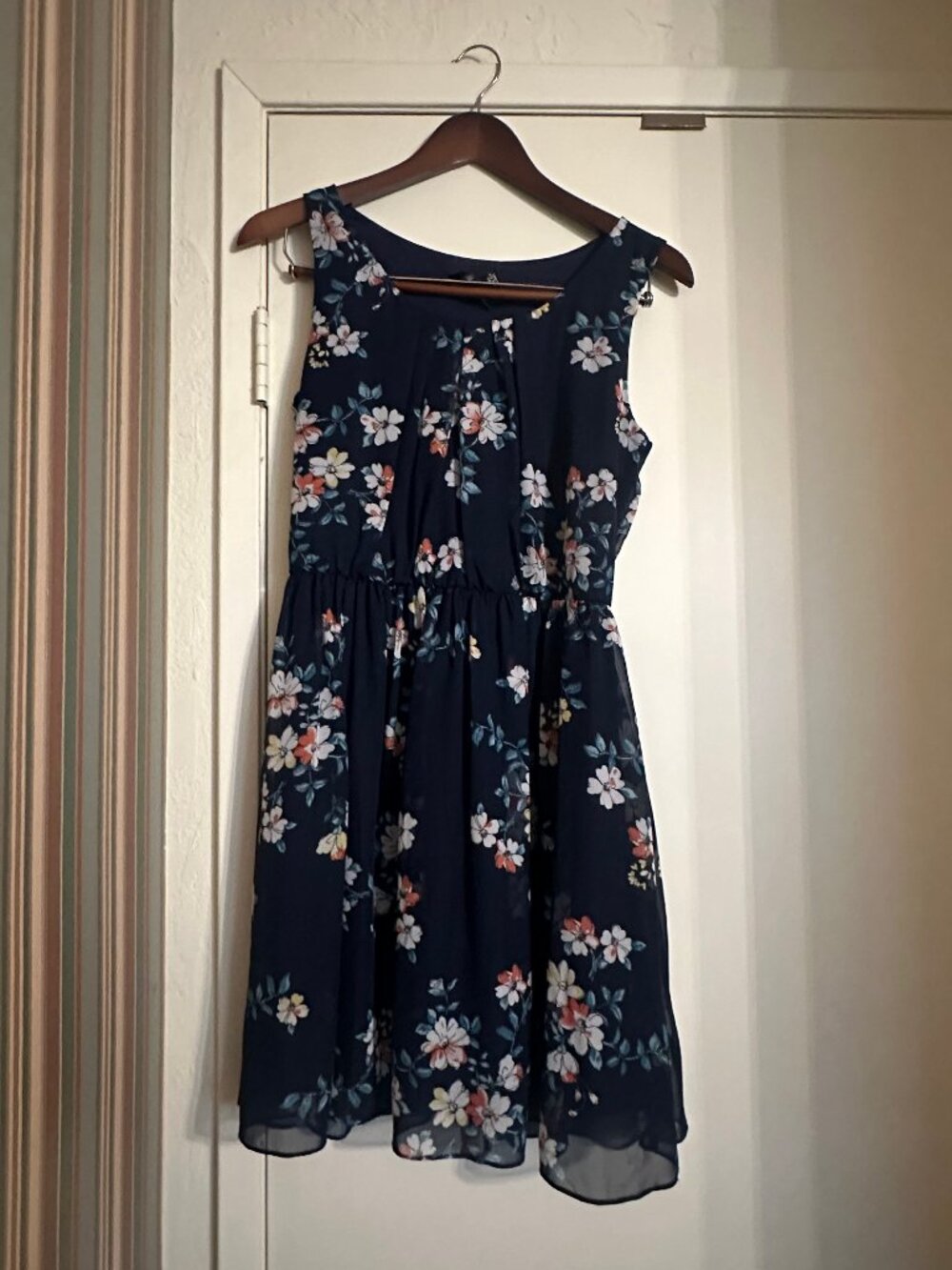 by&by navy floral dress